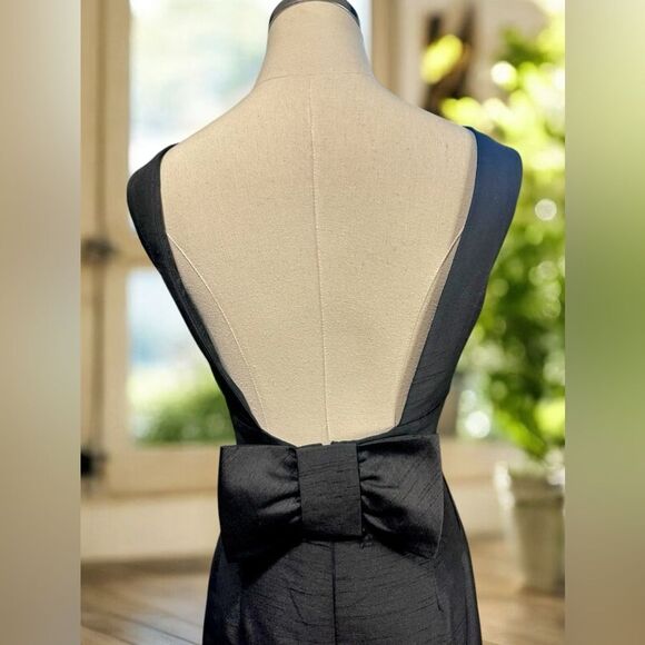 🔥 Alfred Sung Bow Back Sheath Cocktail Dress Size 14 - Picture 8 of 16